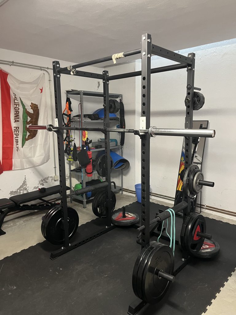 Real life example of excellent home gym and first barbell