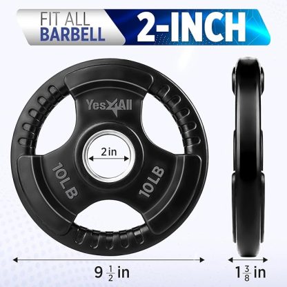 Yes4All Rubber Coated Grip Plates - Image 6