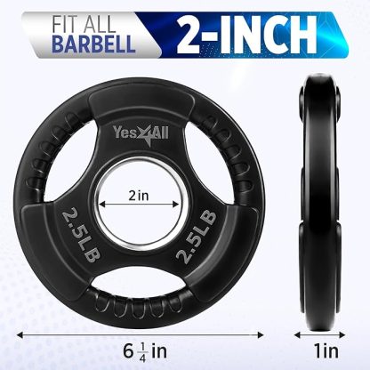 Yes4All Rubber Coated Grip Plates - Image 2