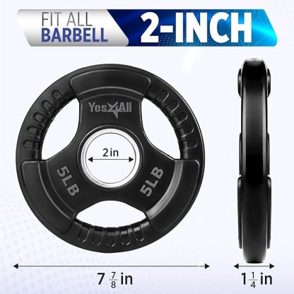 Yes4All Rubber Coated Grip Plates - Image 4