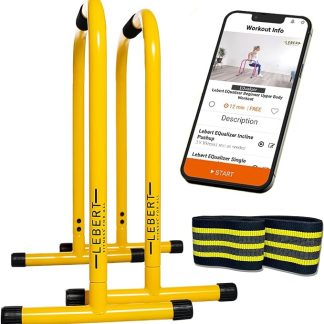 dips are basically squats for the arms and these bars take up little space for big gains