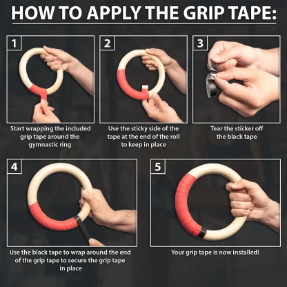 Synergee Wood Gymnastic Rings - Image 5