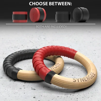 Synergee Wood Gymnastic Rings - Image 2